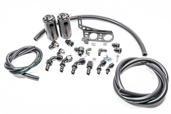 Radium Engineering — Radium Engineering Dual Catch Can Kit Gallardo LP Fluid Lock - view 3